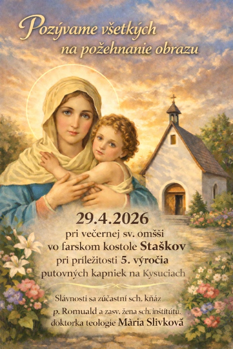 Pozvánka na požehnanie obrazu