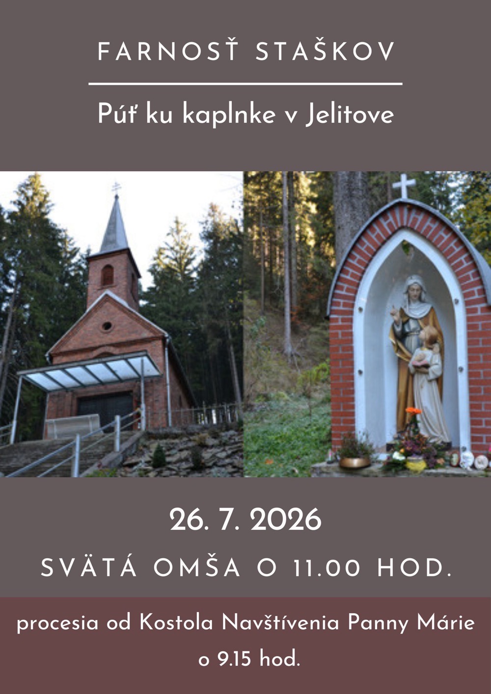 Púť do Jelitova 26.7.2026