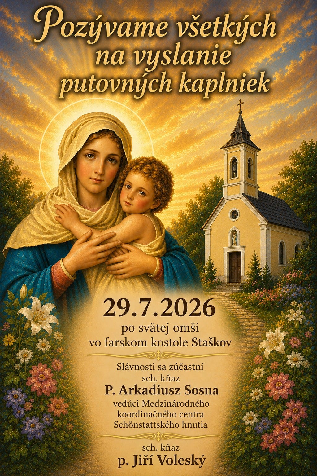 Pozvánka na vyslanie putovných kaplniek